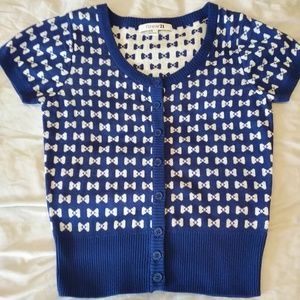Cardigan Royal Blue short sleeve